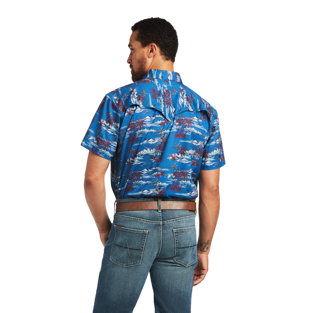 Men's Ariat VentTEK Western Fitted Button Down Shirt #10040455-C