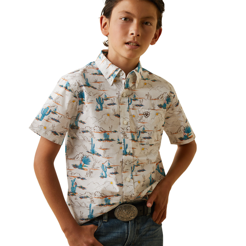 Boy's Ariat Krish Classic Fit Button Down Shirt #10043721