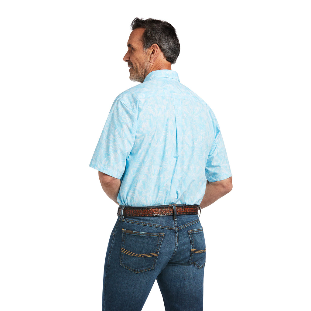 Men's Ariat Qusay Stretch Classic Fit Button Down Shirt #10039734X-C