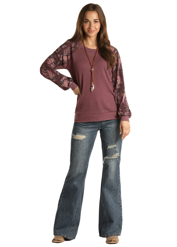Women's White Label Blouse #WLWT52R0HS-C