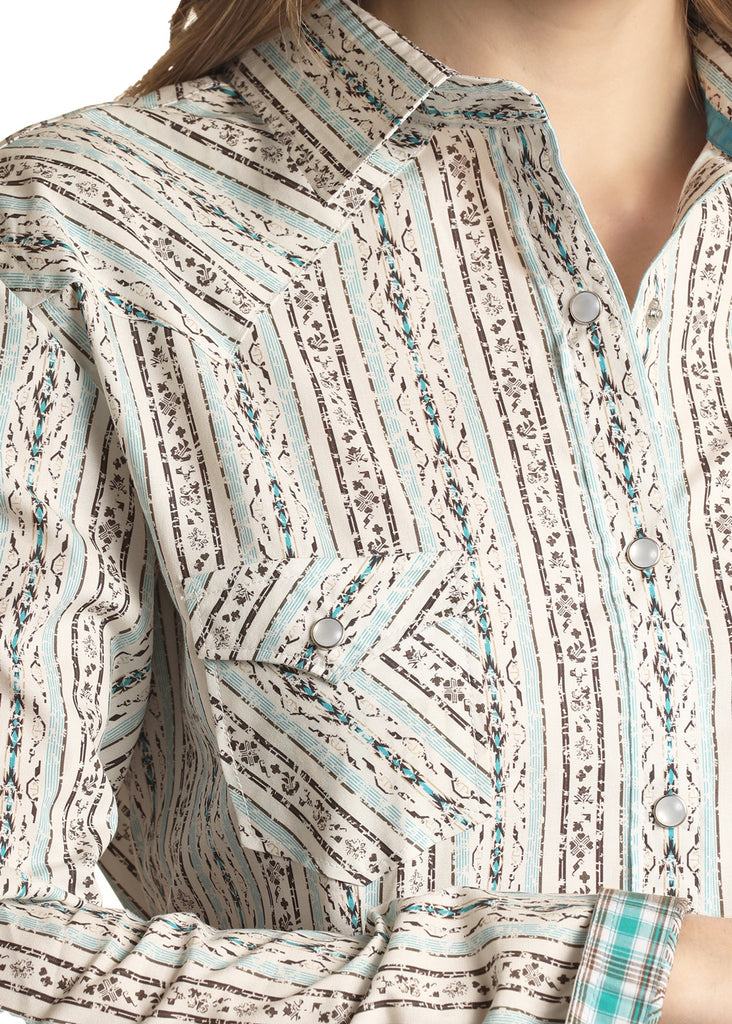 Women's Rough Stock Snap Front Shirt #RSWSOSRZDP
