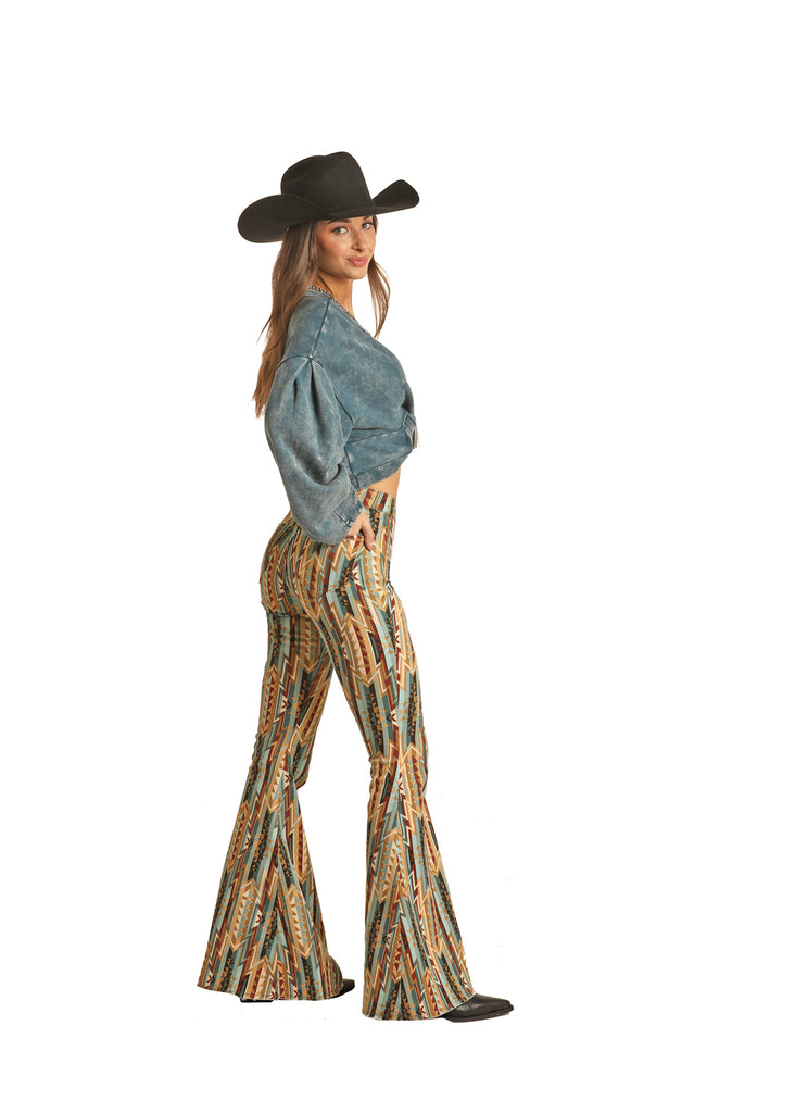 Women's Rock & Roll Cowgirl Bell Bottom Jeans #RRWD7PR0FD
