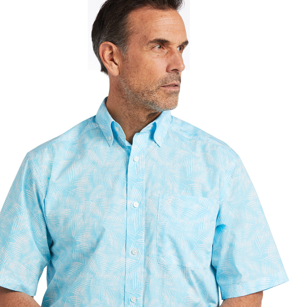 Men's Ariat Qusay Stretch Classic Fit Button Down Shirt #10039734X-C