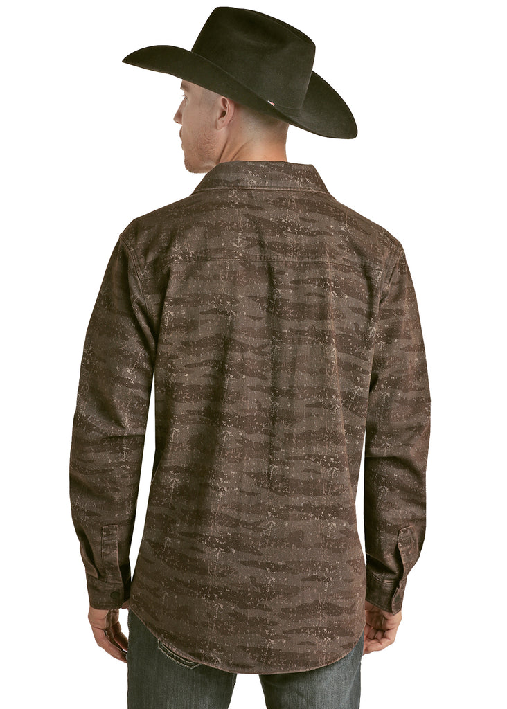 Men's Rock & Roll Cowboy Shirt Jacket #RRMO92RZWM