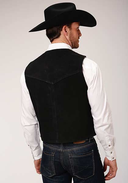 Men's Roper Suede Vest #02-075-0500-0509BL