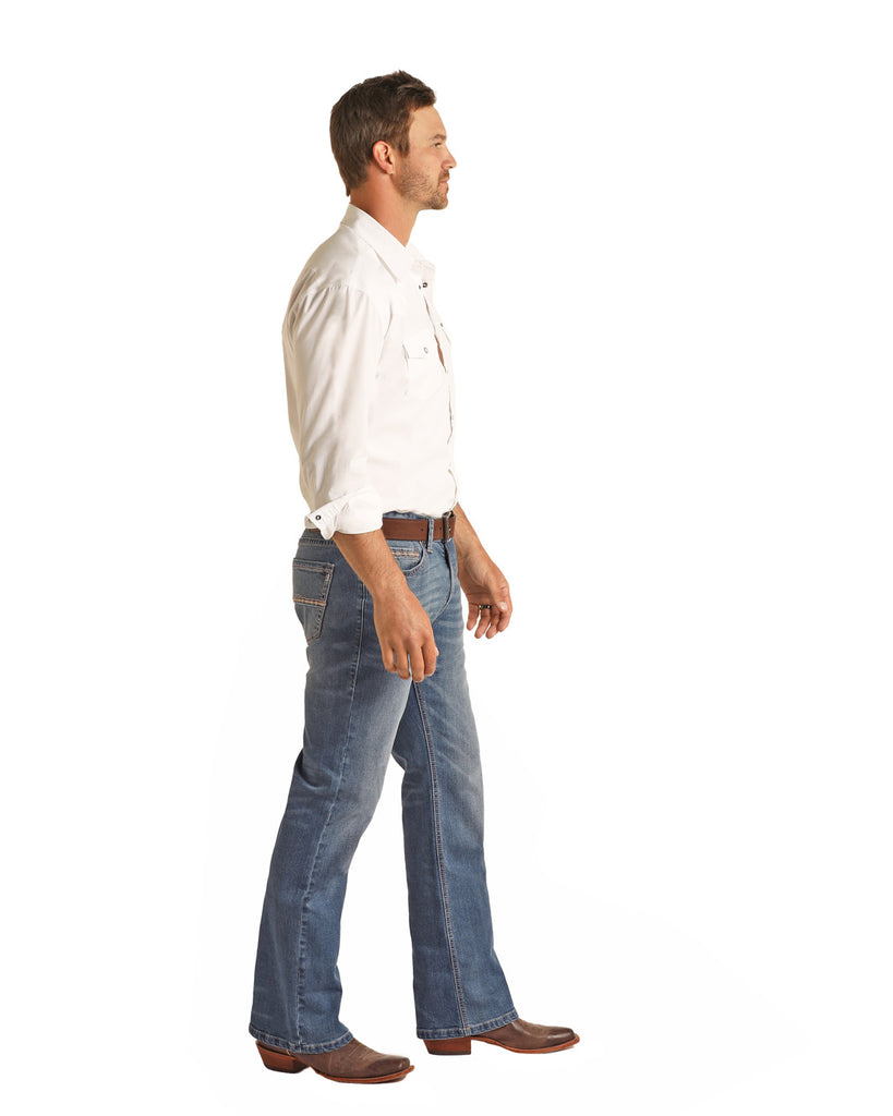Men's Rock & Roll Cowboy Double Barrel Bootcut Jean #RRMD0DRZSO-C