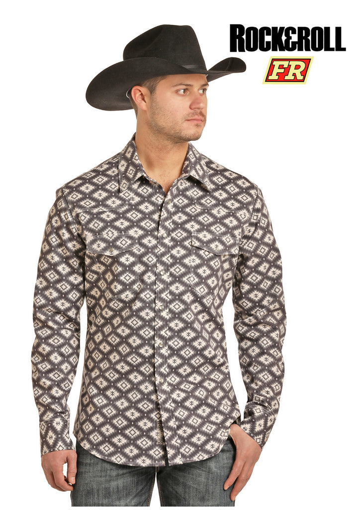 Men's Rock & Roll Cowboy FR Snap Front Shirt #B2S2336