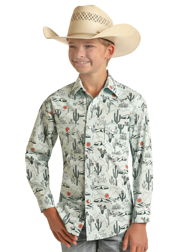 Boy's Rock & Roll Cowboy Snap Front Shirt #RRBSOSR0Q7
