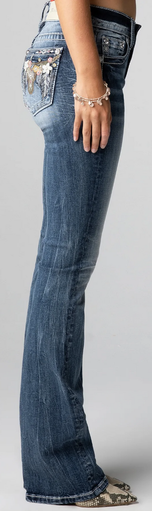 Women's Miss Me Beautiful Steer Bootcut Jean #M3899B