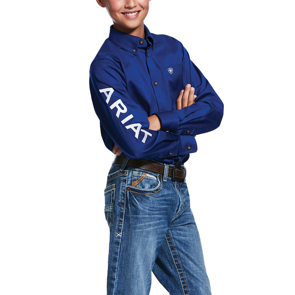 Boy's Ariat Team Logo Button Down Shirt #10030164