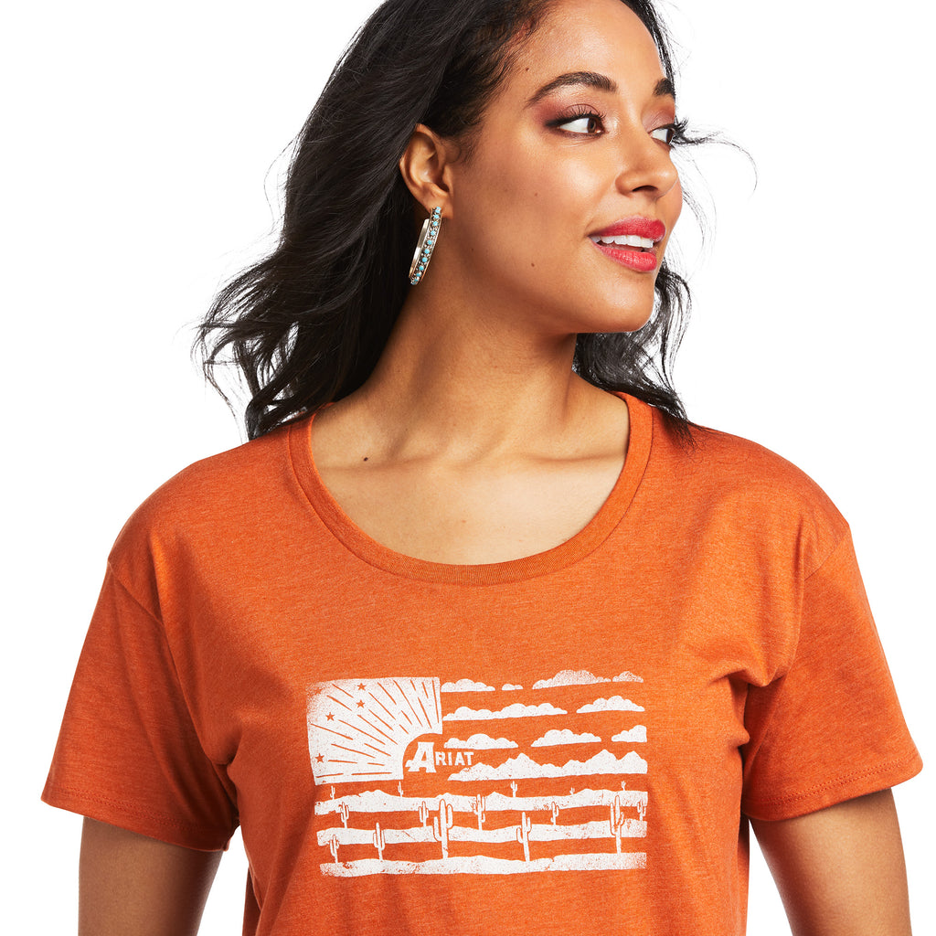 Women's Ariat Desert Flag T-Shirt #1003997-C