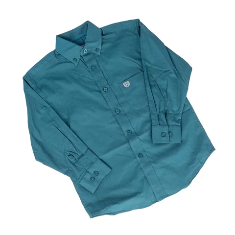 Boy's Panhandle Solid Button Down Shirt #PSBSODRZ2N