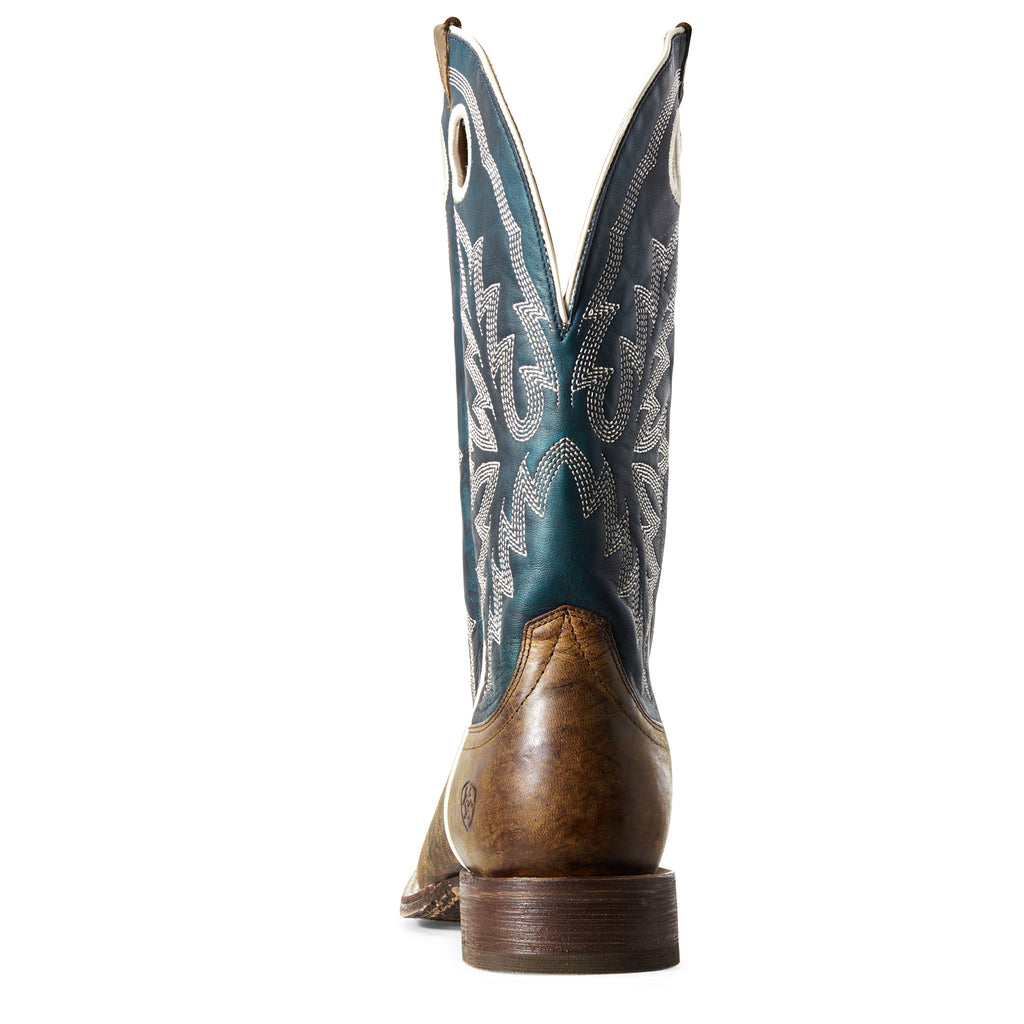 Men's Ariat Circuit Brown & White Wide Square Toe Boot #10029686-C