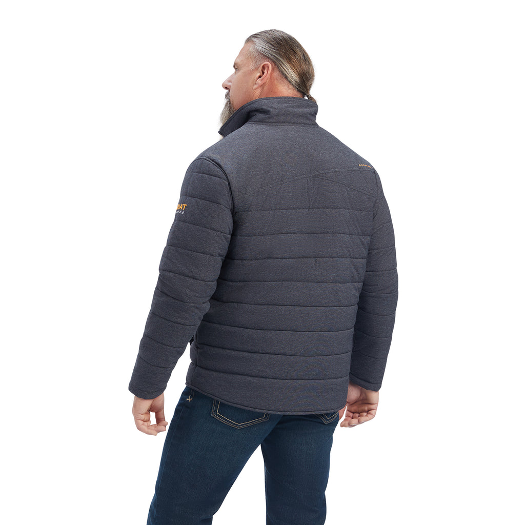 Men's Ariat Rebar Valiant Stretch Canvas Water Resistant Insulated Jacket #10041581