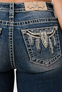 Women's Miss Me Longhorn Lover Bootcut Jean #M3783B
