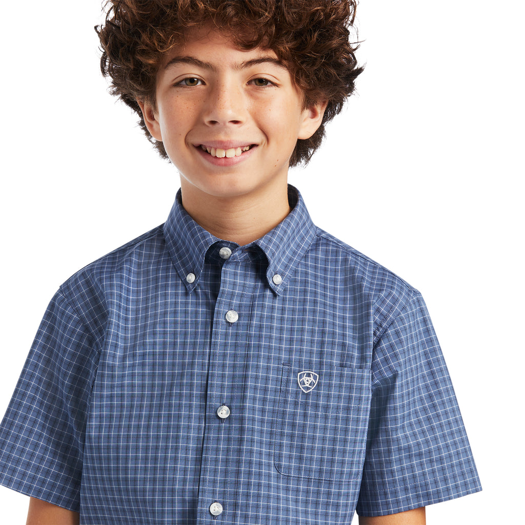 Boy's Ariat Pro Series Bryson Classic Fit Button Down Shirt #10040792-C