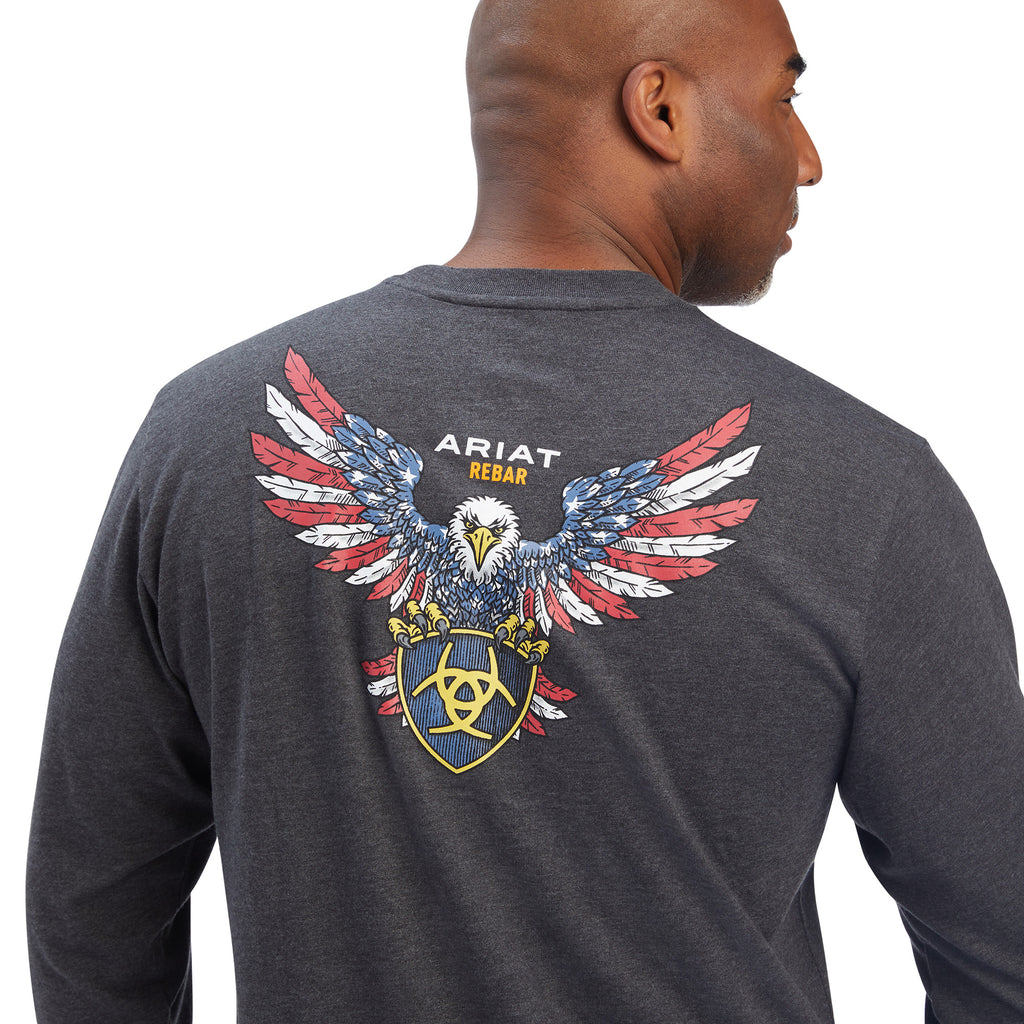 Men's Ariat Rebar Cotton Strong American Raptor T-Shirt #10041422X