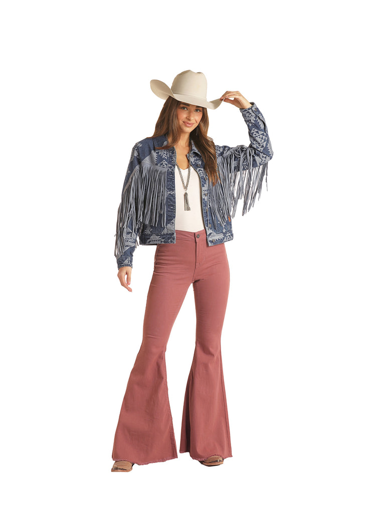 Women's Rock & Roll Cowgirl Denim Jacket #RRWD92RZQC
