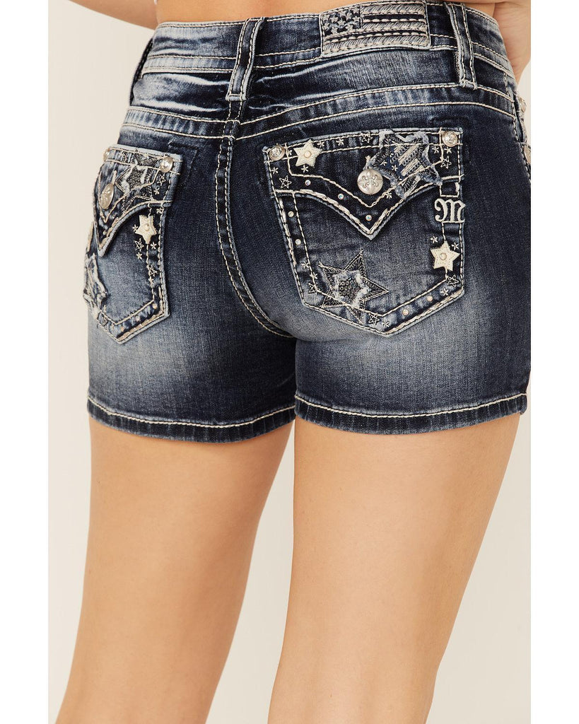 Women's Miss Me Cowgirl Shorts #M3859H