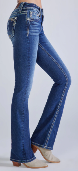 Women's Miss Me Rodeo Queen Bootcut Jean #M3863B-C
