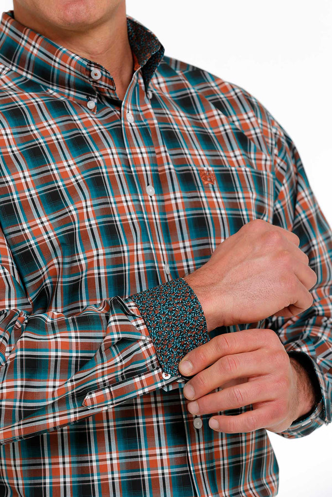 Men's Cinch Plaid Button Down Shirt #MTW1105494