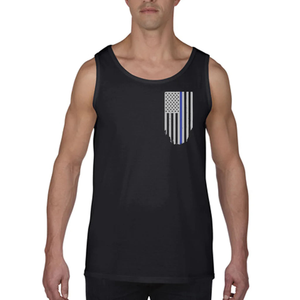 Men's Thin Blue Line Honor & Respect Tank #TBL-TANK-C