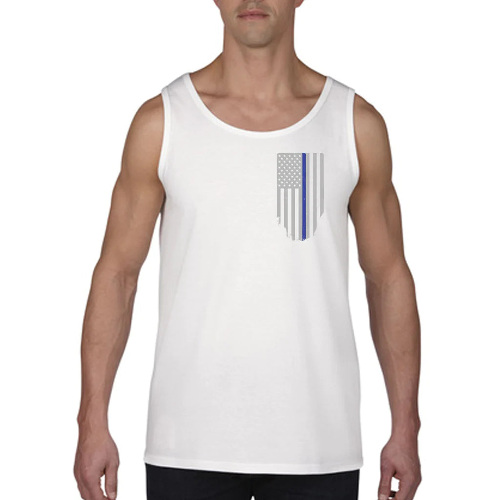 Men's Thin Blue Line Honor & Respect Tank #TBL-TANK-C