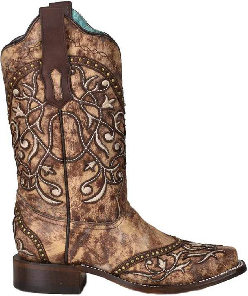 Women's Corral Brown Embroidered Boot #A4164-C