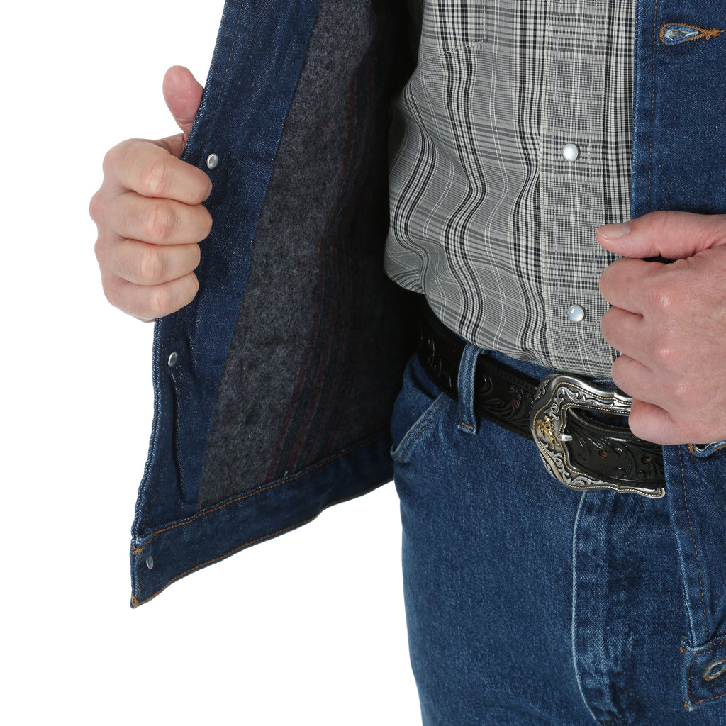 Men's Wrangler Blanket Lined Denim Jacket #74270PW