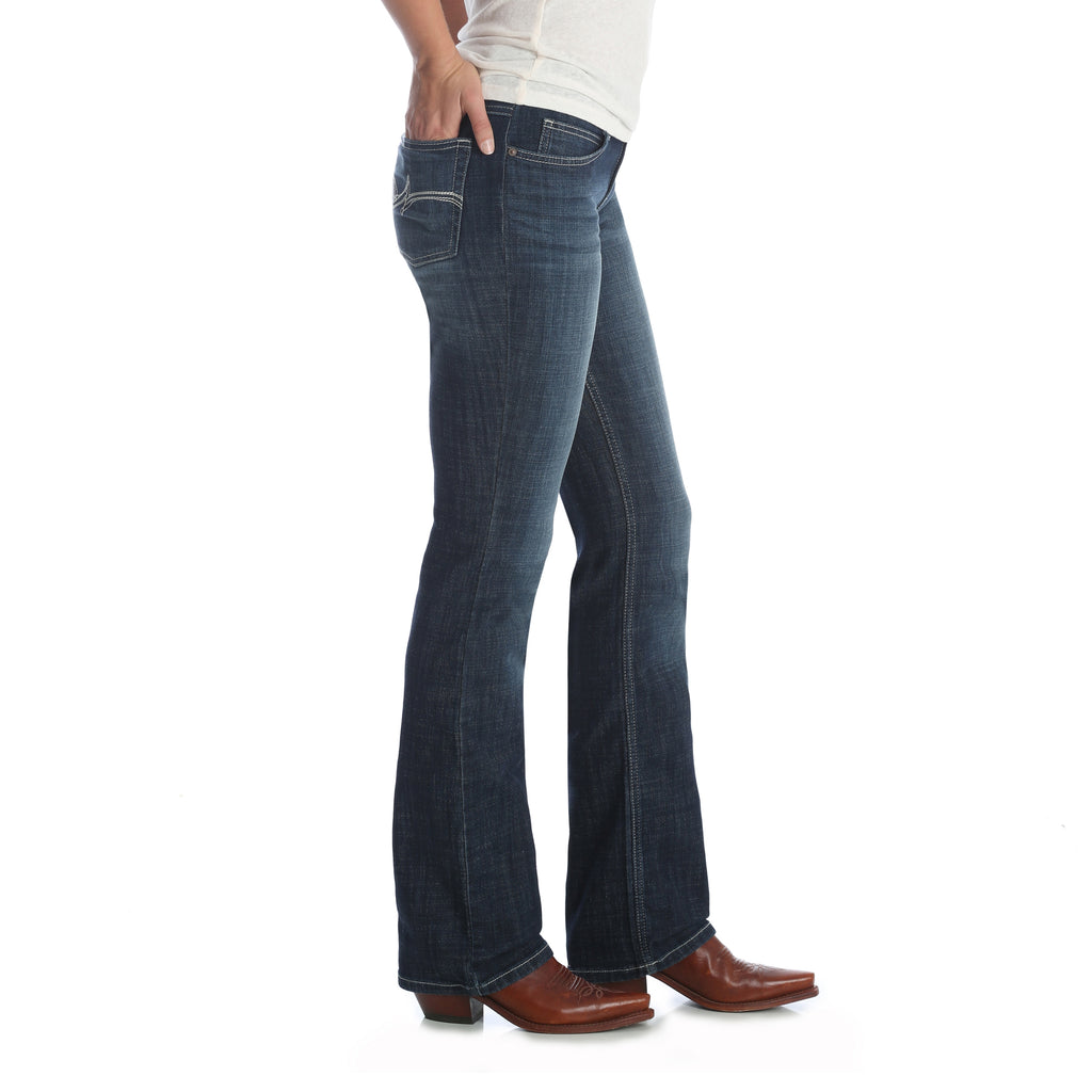 Women's Wrangler Mid-Rise Boot Cut Jean #09PWZDO (Plus Sizes)