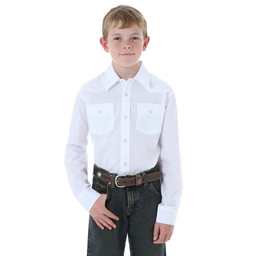 Boy's Wrangler Snap Front Western Shirt #204WHSL