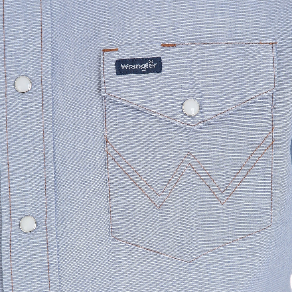 Men's Wrangler Authentic Cowboy Cut Snap Front Work Shirt #70131MW
